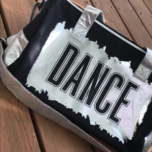 Justice silver duffel bag perfect condition